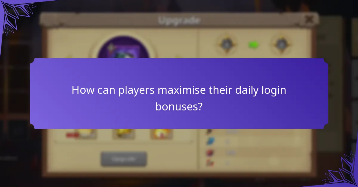 Which rewards can players earn from daily login bonuses?