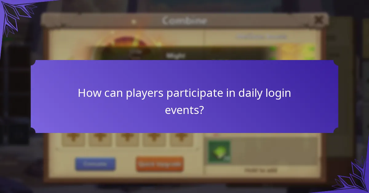 What special rewards can be earned through daily logins?