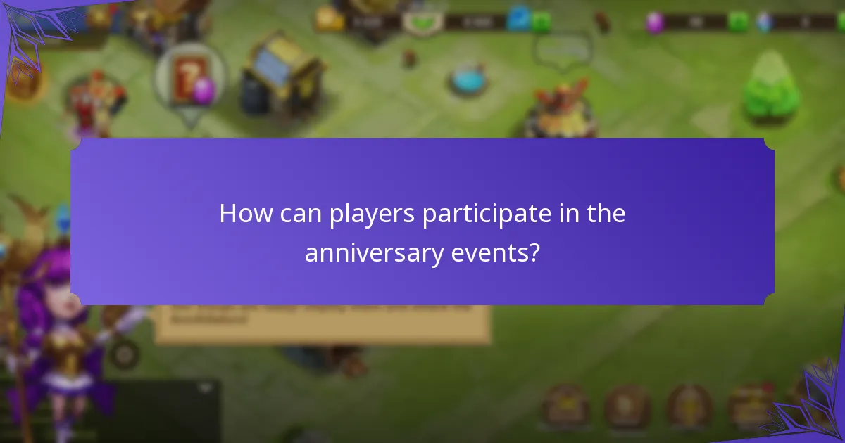 What rewards can players earn during the anniversary events?