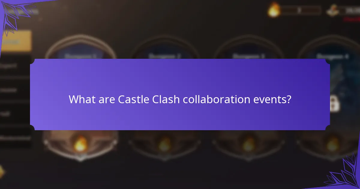 How to participate in Castle Clash collaboration events?