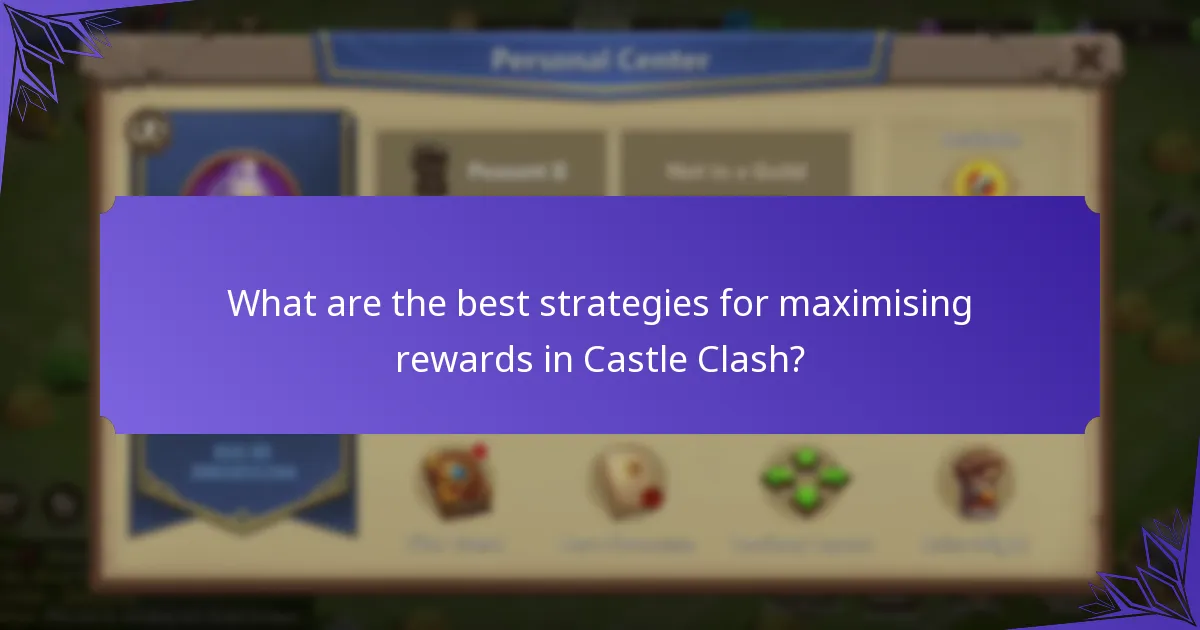 How can players redeem rewards in Castle Clash?