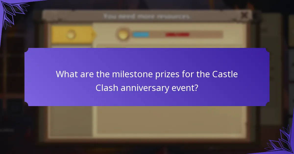 How can players participate in the Castle Clash anniversary event?